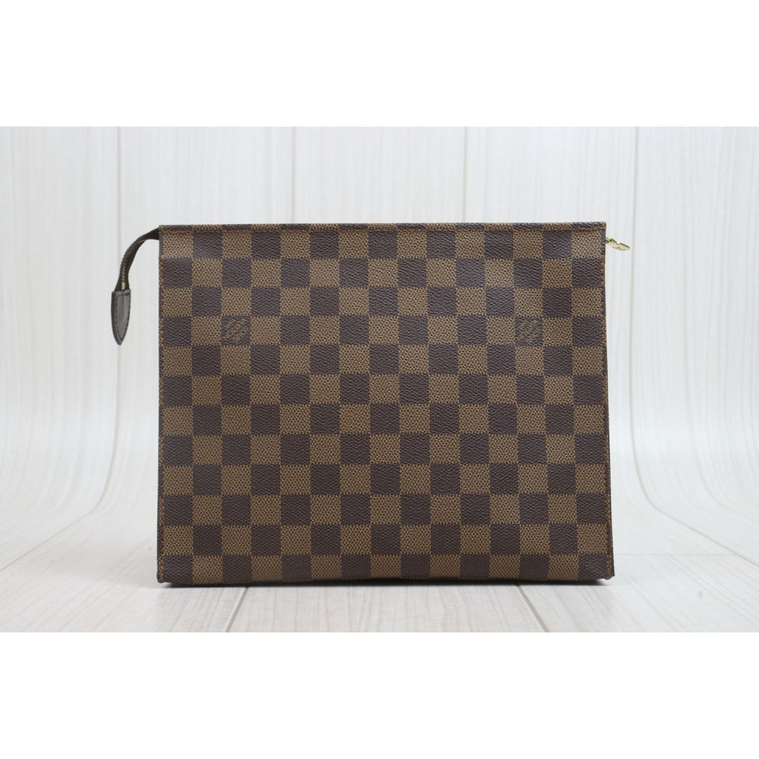 Include Entrupy Certificate of Authenticity｜Good ( Rank AB)｜ Louis Vuitton Truth Toilet 26 Damier Cosmetic Pouch Handbag｜26072401