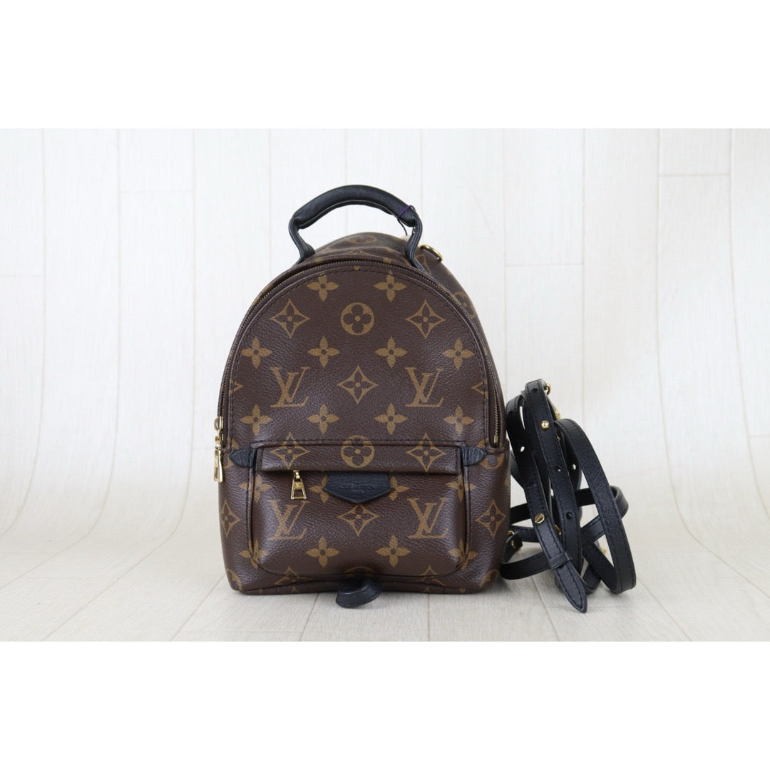 Include Entrupy Certificate of Authenticity｜Very Good ( Rank A)｜  Louis Vuitton Monogram Coated Canvas Mini Palm Springs Backpack IC Chips Model｜S26072528