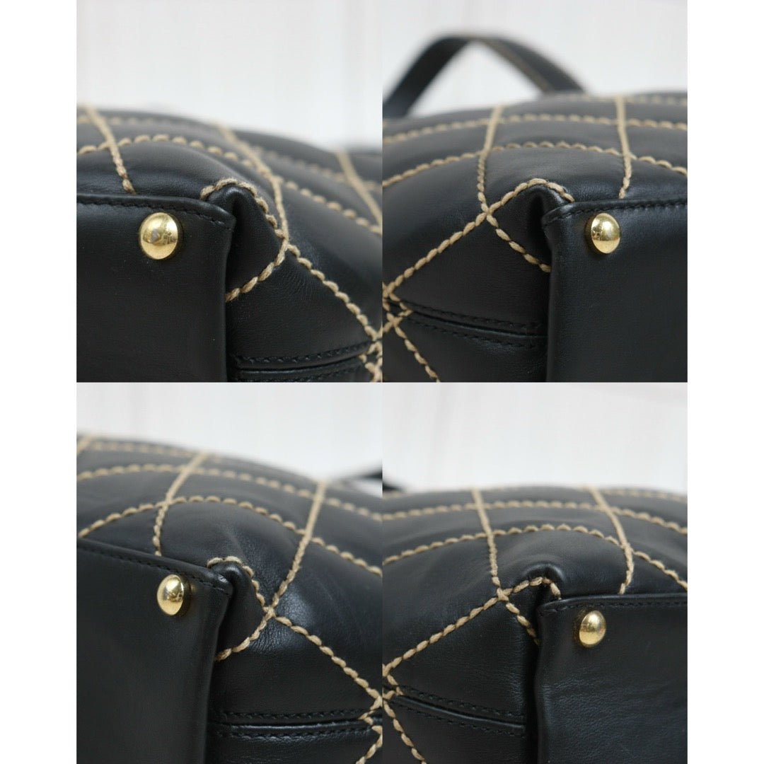 Include Entrupy Certificate of Authenticity｜Very Good ( Rank A)｜CHANEL Calf Leather Hand Bag Made In 2002-2003 Year｜26100606
