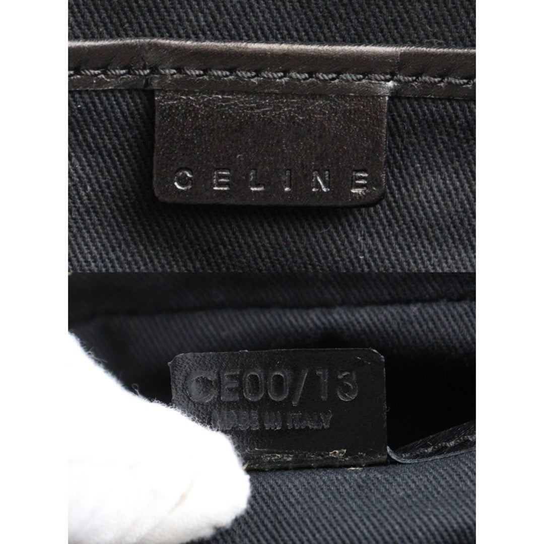 Rank A ｜ CELINE Macadam Black Hand Bag ｜V23110931