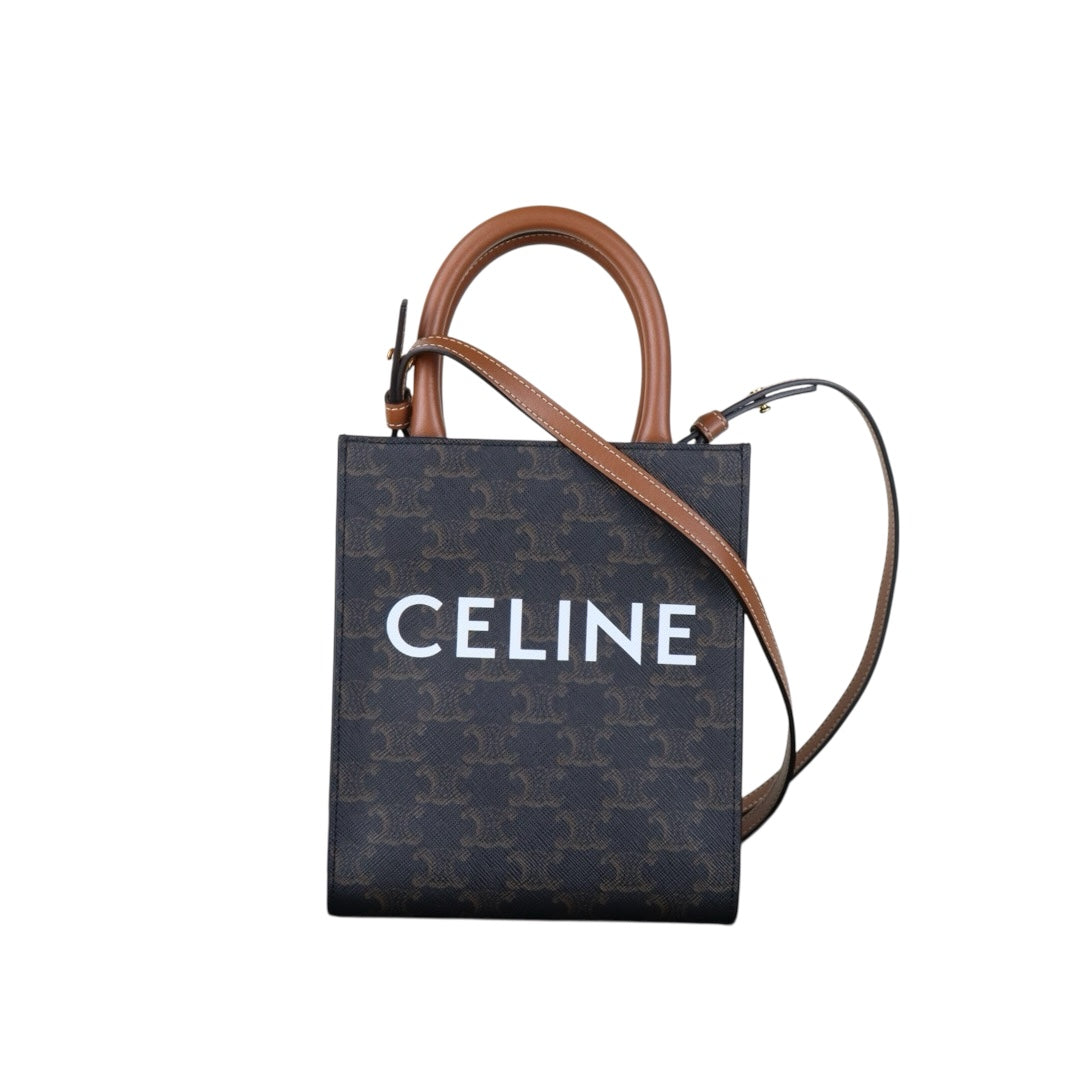 Very Good ( Rank A)｜ CELINE Macadam MINI Tote Bag Shoulder Bag ｜H26013002