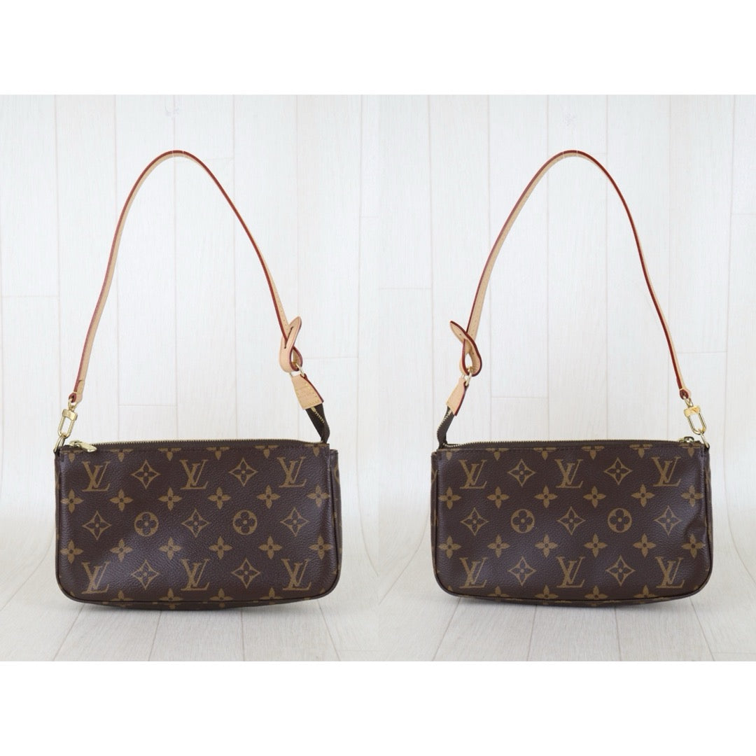 Include Entrupy Certificate of Authenticity｜Very Good ( Rank A)｜ Louis Vuitton Current Model Monogram Pochette Accessoires IC Chip model｜S26052206