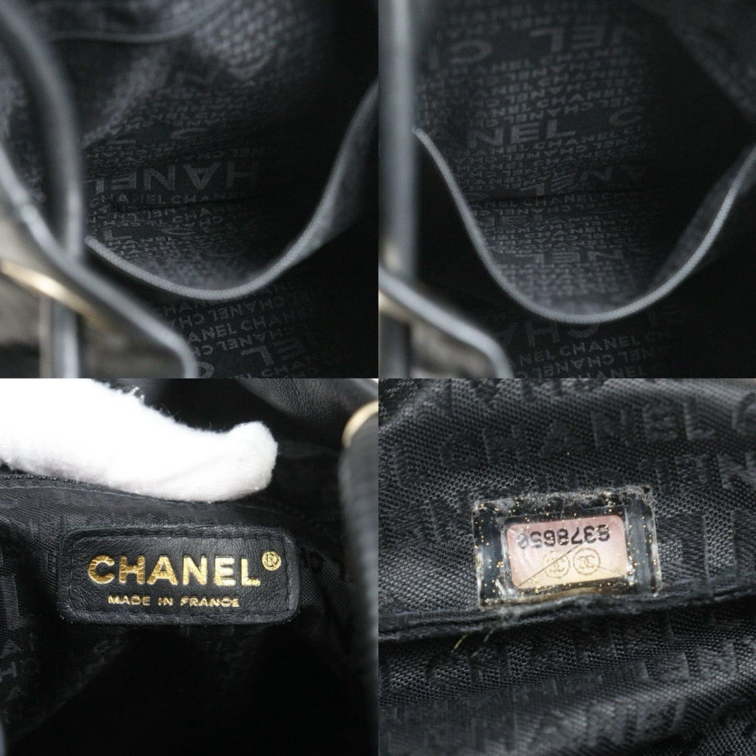 Include Entrupy Certificate of Authenticity｜Good ( Rank AB)｜ CHANEL Lambskin Camellia Tote Bag Black Made In 2003-2004Year｜26062906