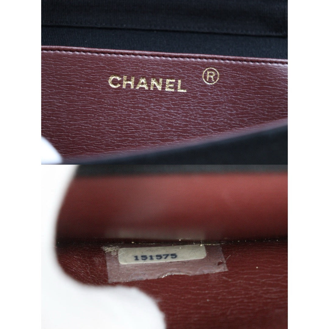 Good ( Rank AB)｜ CHANEL Canvas Single Flap 19 Shoulder Bag Black Made In 1986-1988Year｜ 24072405