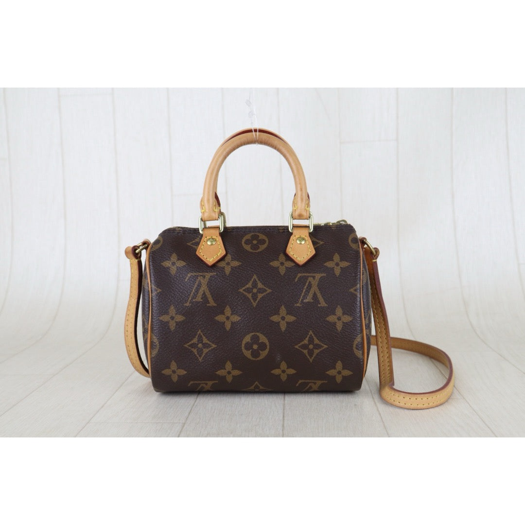 Include Entrupy Certificate of Authenticity｜Good ( Rank AB)｜Louis Vuitton Monogram Nano Speedy  Shoulder Bag｜S26060131