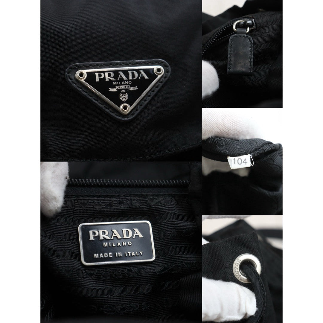 Include Entrupy Certificate of Authenticity｜Good ( Rank AB)｜Prada Nylon Backpack Small  Black｜26042105