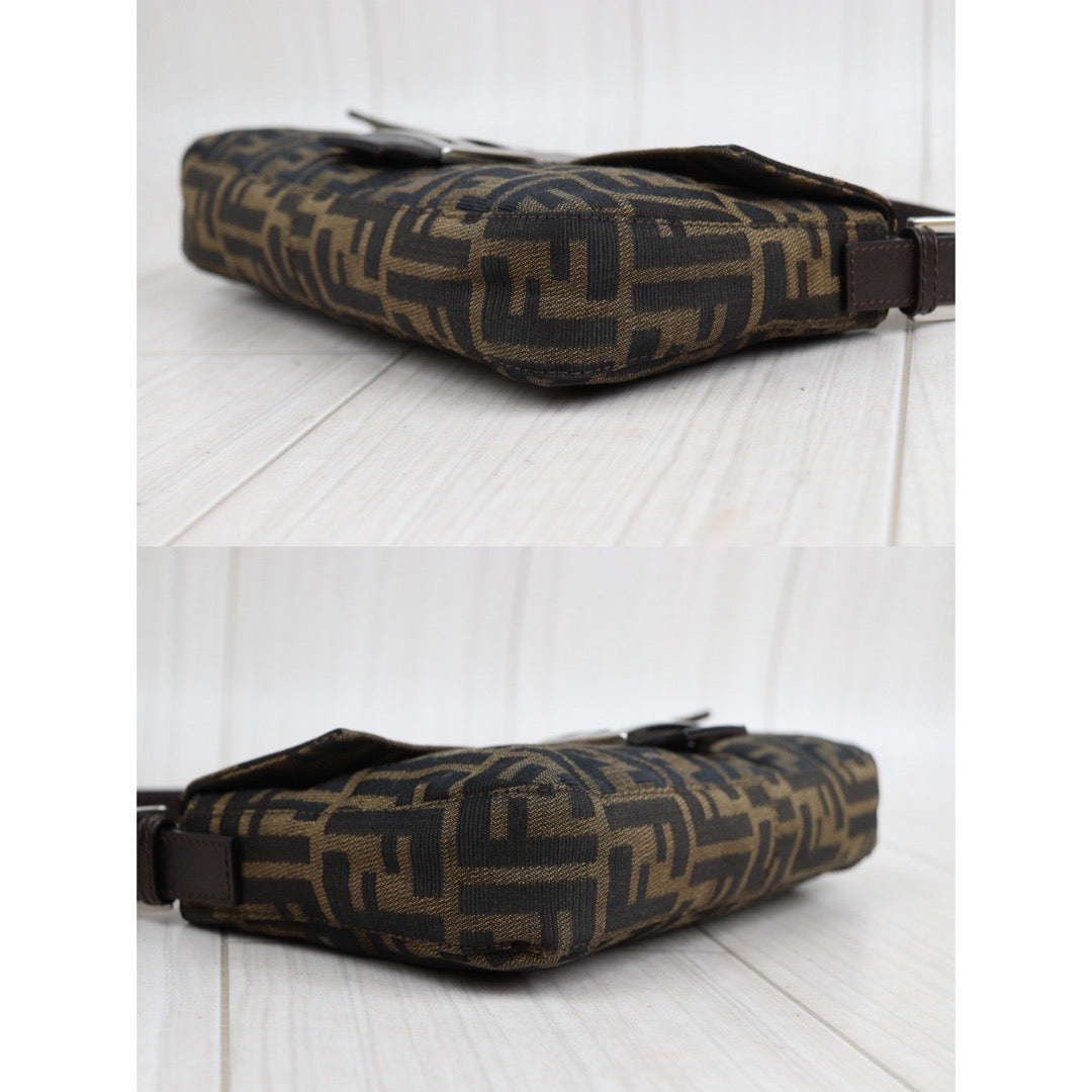 Rank A ｜ FENDI Zucca Mamma Baguette Shoulder Bag ｜23120702