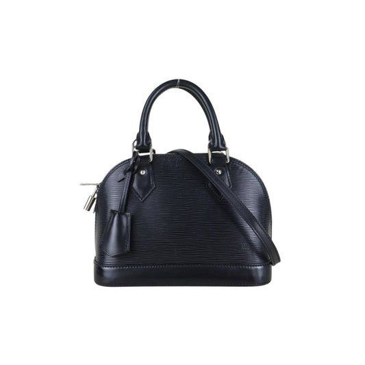 Include Entrupy Certificate of Authenticity｜Good ( Rank AB)｜Louis Vuitton Epi Alma BB HandBag Shoulder Bag Black｜Z26091512