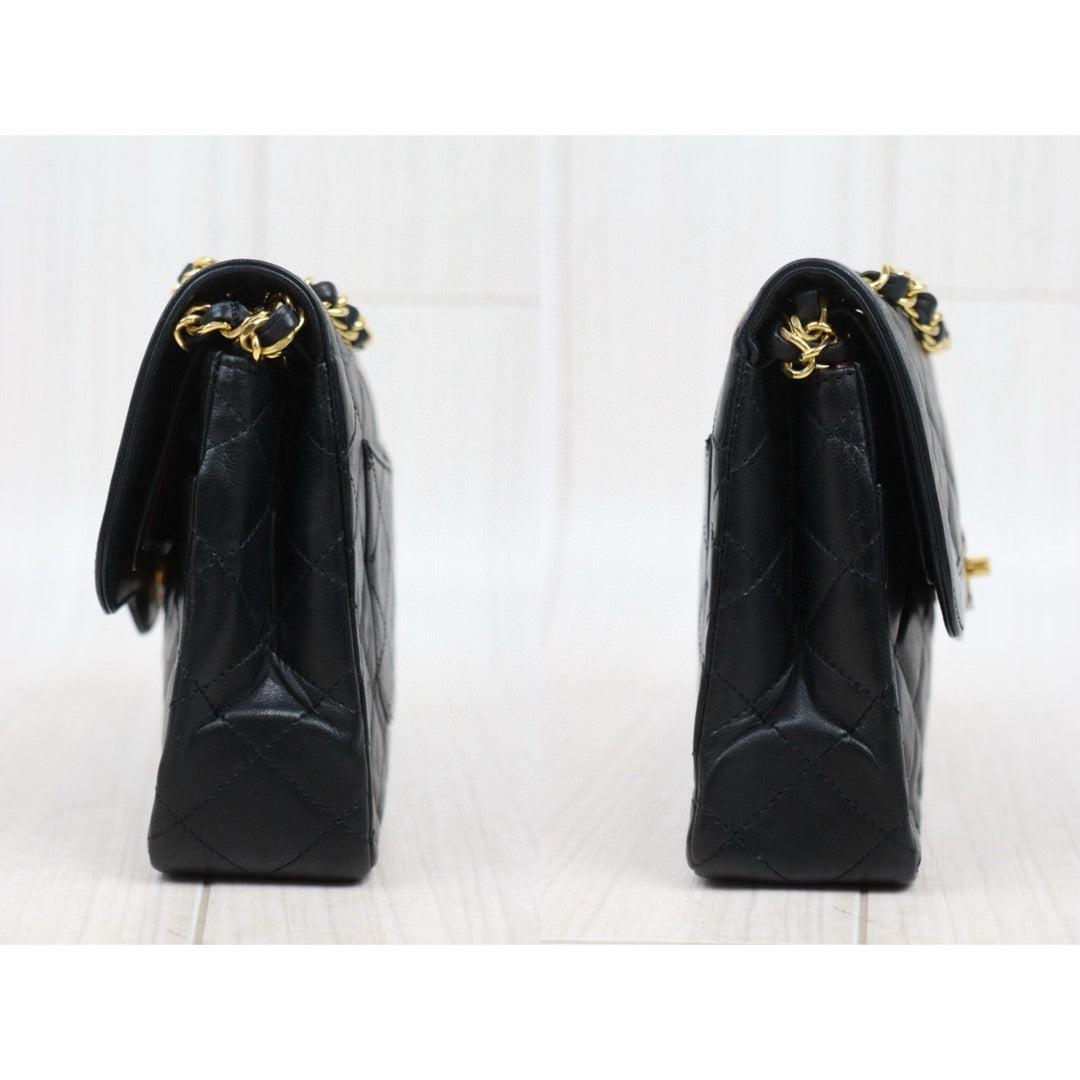 Good ( Rank AB) ｜ CHANEL Paris Limited Series Matrasse Classic Double Flap 22 Shoulder Bag Black Made In 1989-1991 Year｜25020501