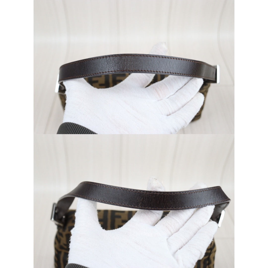 Rank A｜ FENDI Zucca Mamma Baguette Shoulder Bag ｜24022711