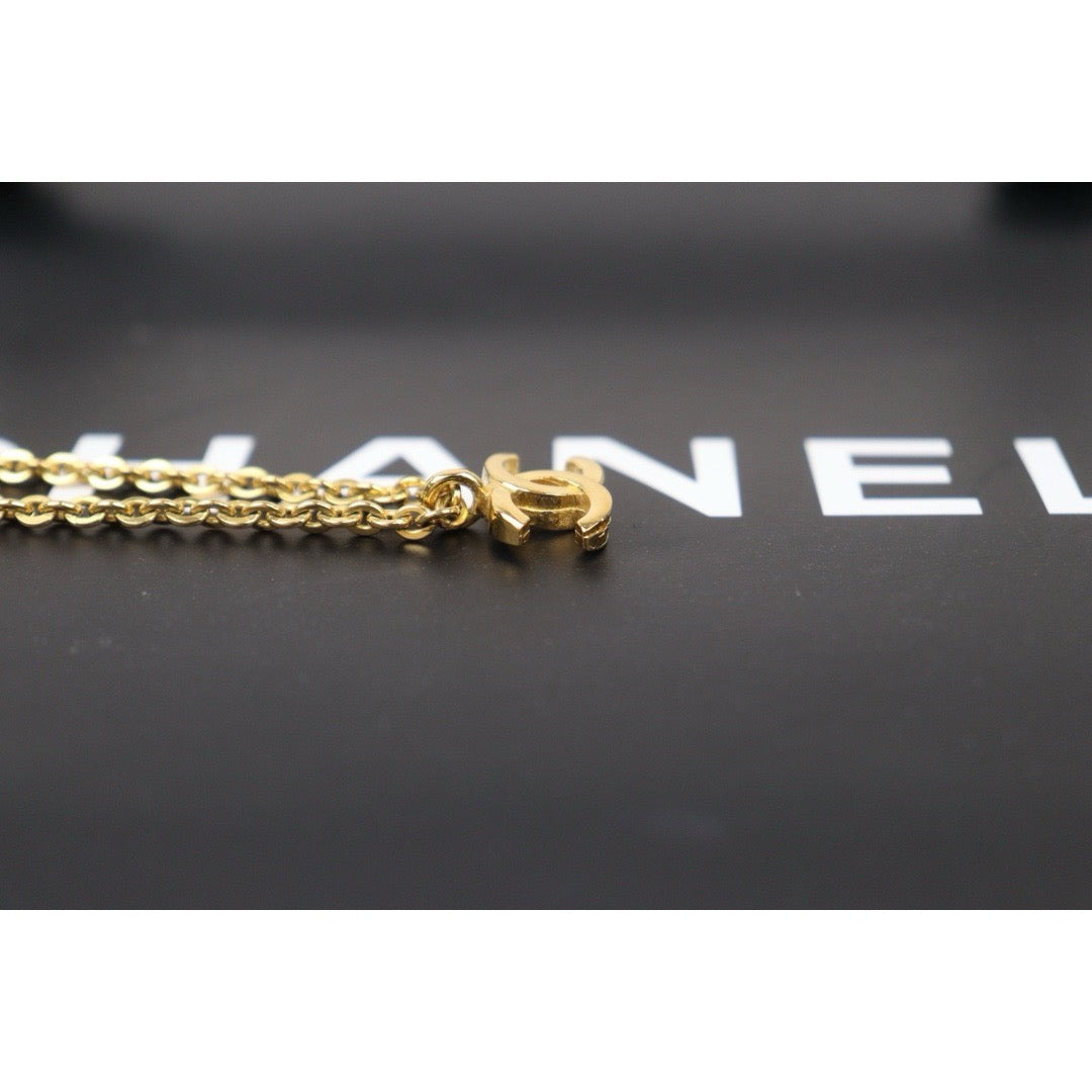 Good ( Rank AB) ｜CHANEL COCO 24K Gold Plated Necklace  ｜24100415