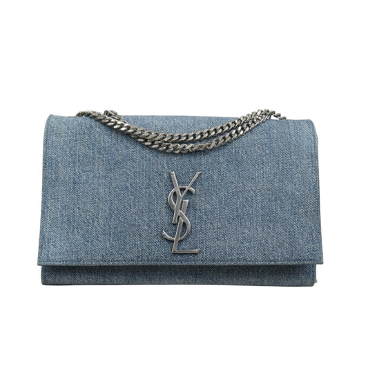Good ( Rank AB)｜  Saint Laurent YSL Denim Chain Shoulder Bag ｜P25101309