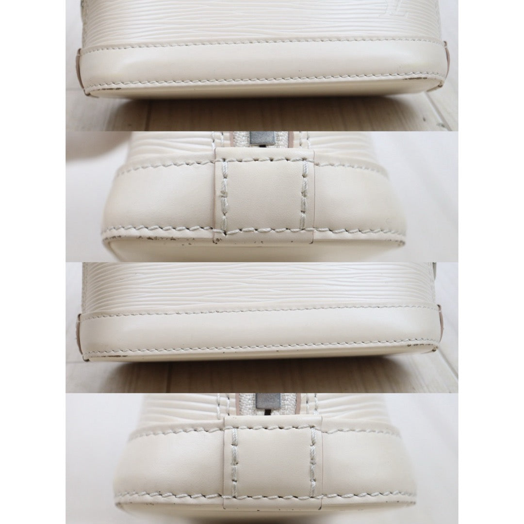 Good ( Rank AB)｜LV Epi Nano Alma HandBag Shoulder Bag Cream White IC Chips Model｜P25080605