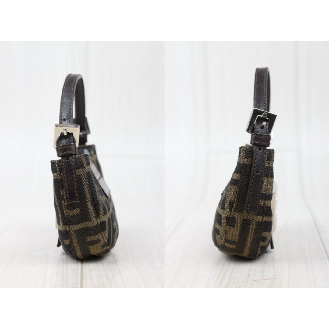 Very Good ( Rank A)｜ FENDI Zucca Mini Croissant Pouch ｜W24120907