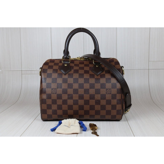 Rank A｜ LV Damier Speedy 25 Hand Bag With Shoulder Strap｜S24052403