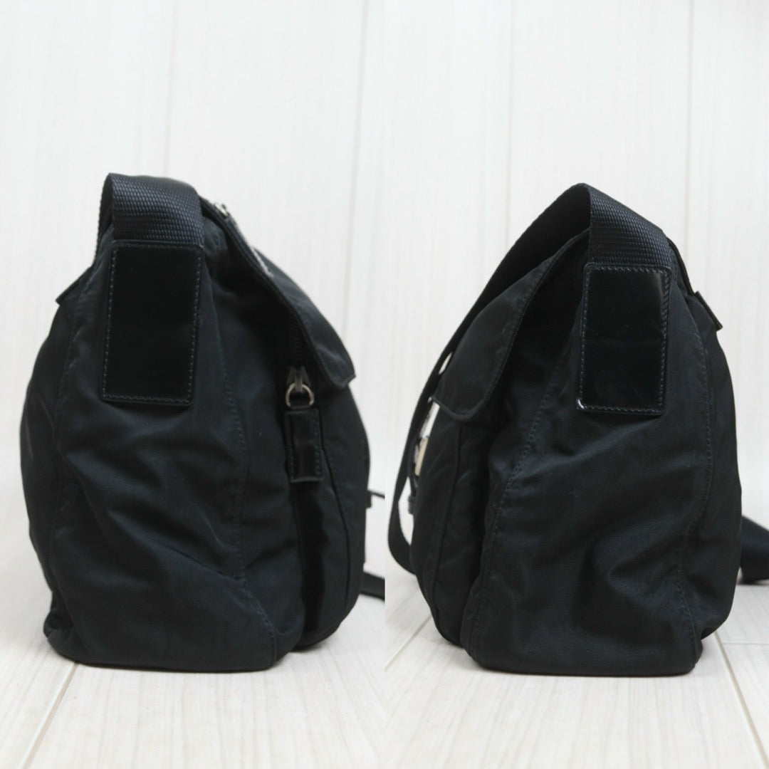 Include Entrupy Certificate of Authenticity｜Good ( Rank AB) ｜Prada  Nylon Black Shoulder Bag｜26101904