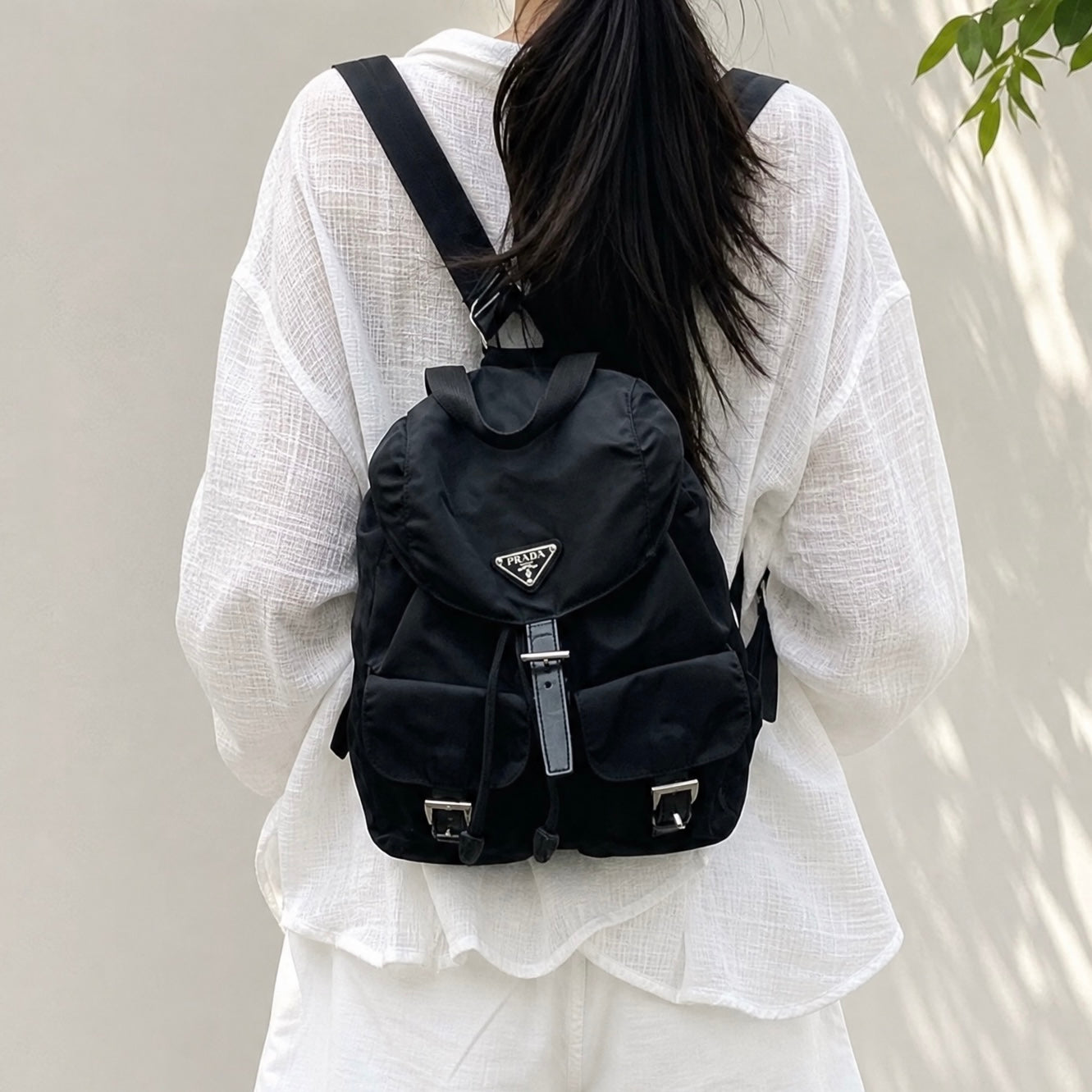Include Entrupy Certificate of Authenticity｜Good ( Rank AB) ｜Prada  Nylon Black Backpack Small｜26071503
