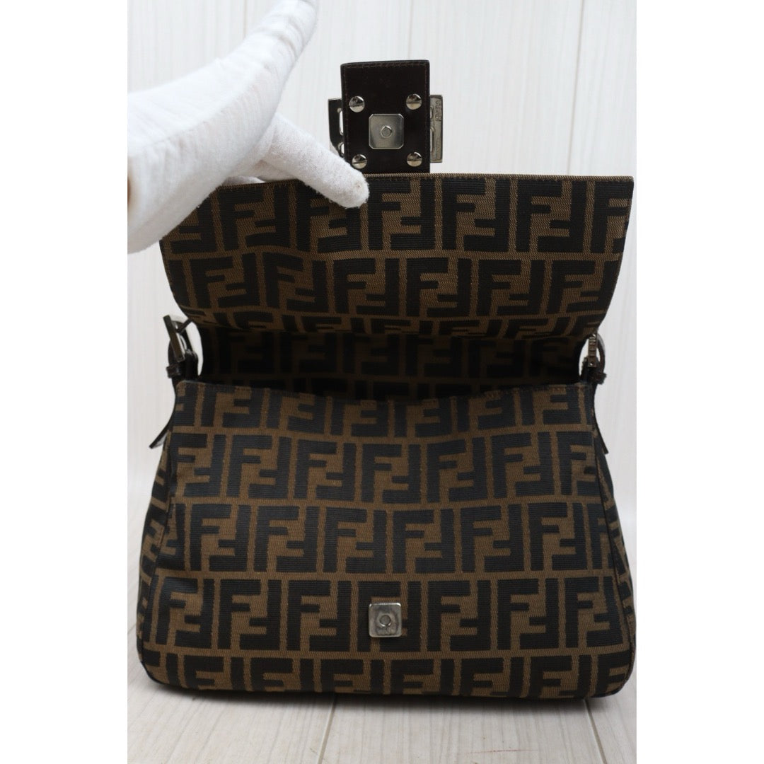 Good ( Rank AB)｜ FENDI Zucca Mamma Baguette Shoulder Bag｜25082705