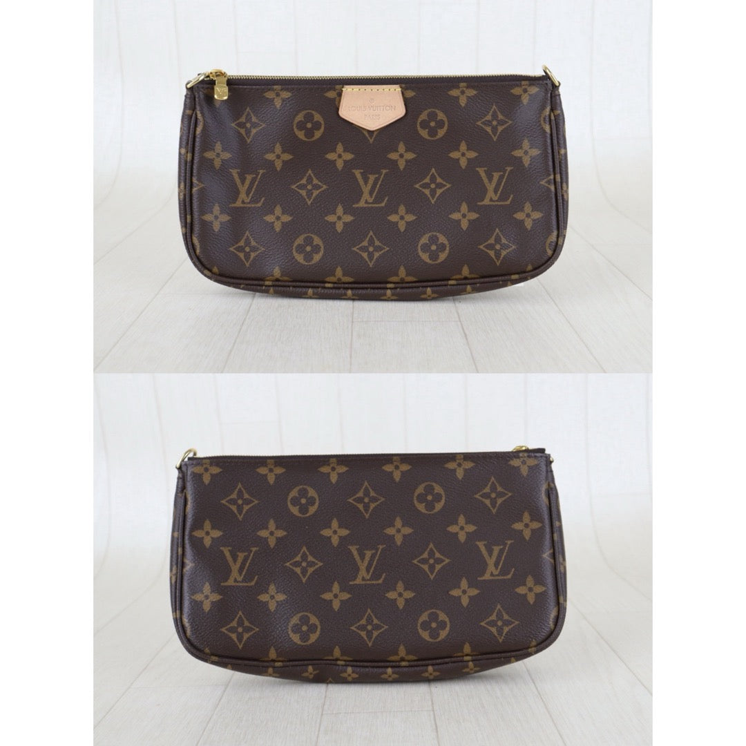 Include Entrupy Certificate of Authenticity｜Very Good ( Rank A)｜ Louis Vuitton Monogram Multi Pochette Accessoire Khaki｜Z26092911