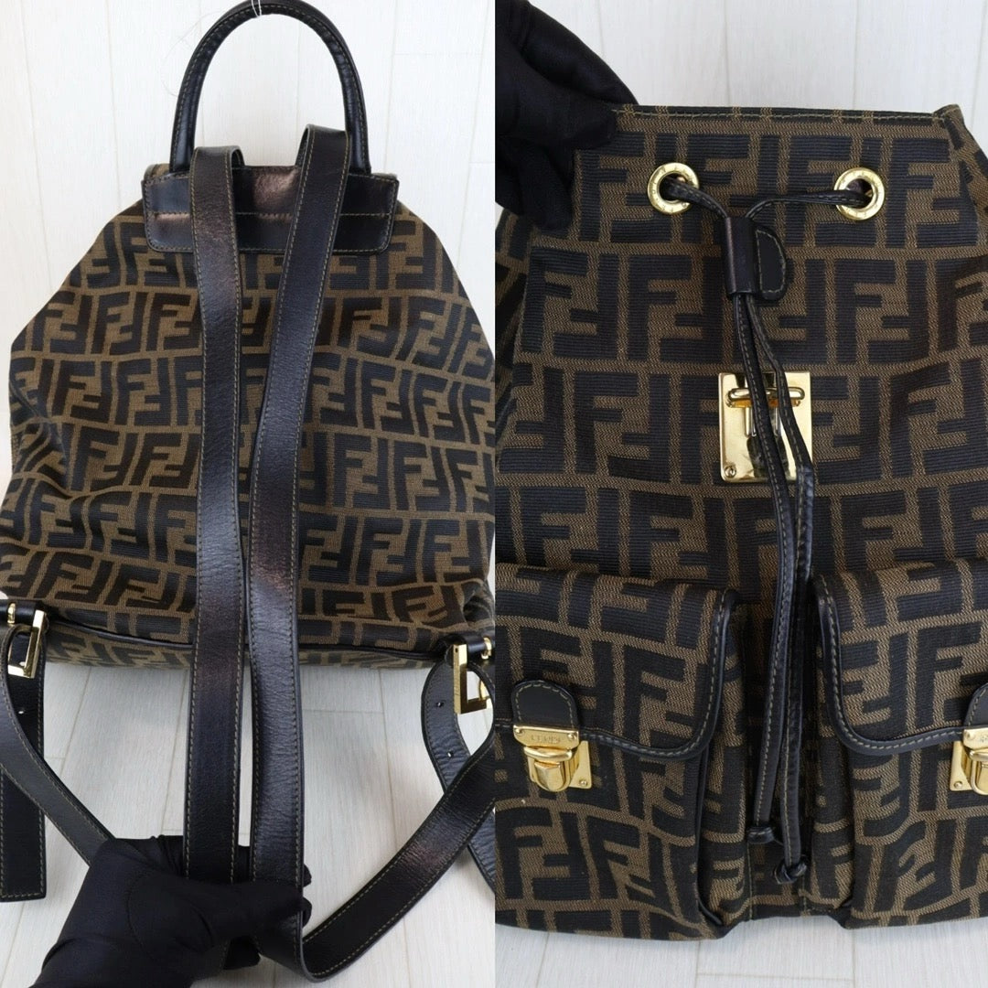 Very Good ( Rank A) ｜ FENDI Zucca Backpack ｜H24101005