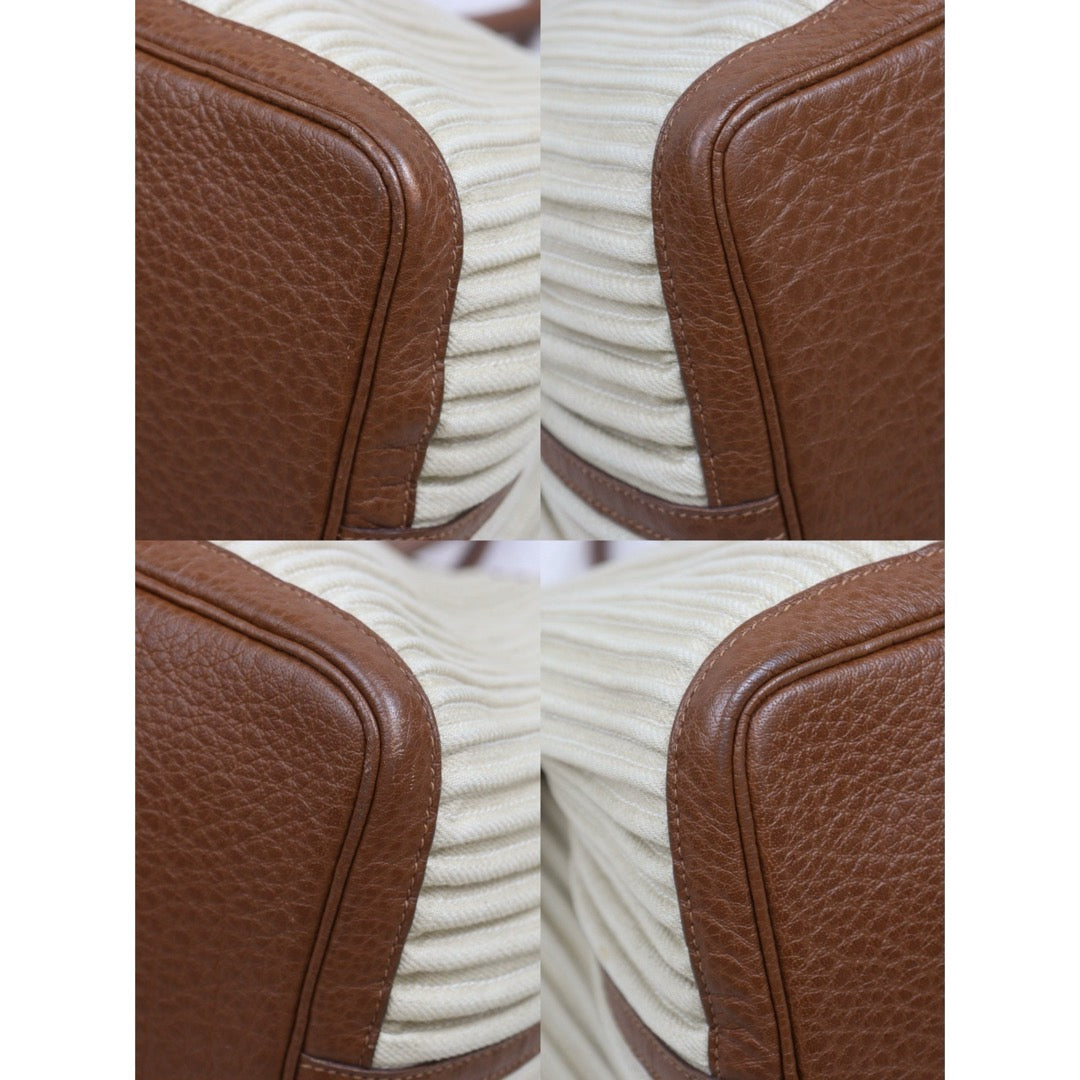 Include Entrupy Certificate of Authenticity｜Good ( Rank AB)｜ HERMES  Garden PartyGM 45  Handbag □L Stamp Beige Made In 2008 Year｜S26063002
