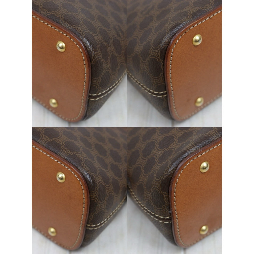 Include Entrupy Certificate of Authenticity｜Good ( Rank AB) ｜CELINE Macadam Handbag Shoulder Bag  ｜26062915