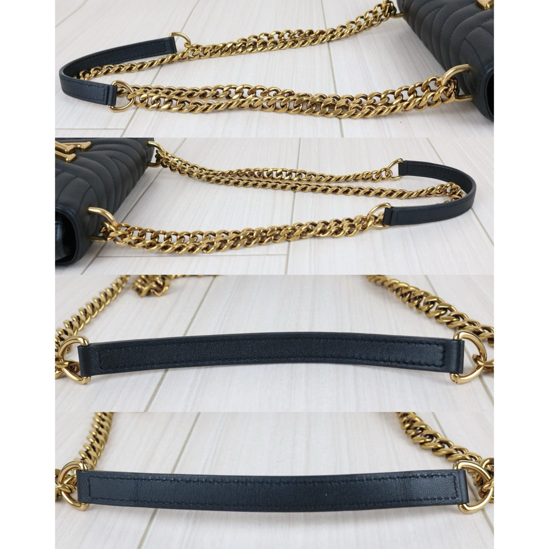 Include Entrupy Certificate of Authenticity｜Very Good ( Rank A)｜ Louis Vuitton Calf Leather  New Wave Multi Pochette  Black｜S26060801