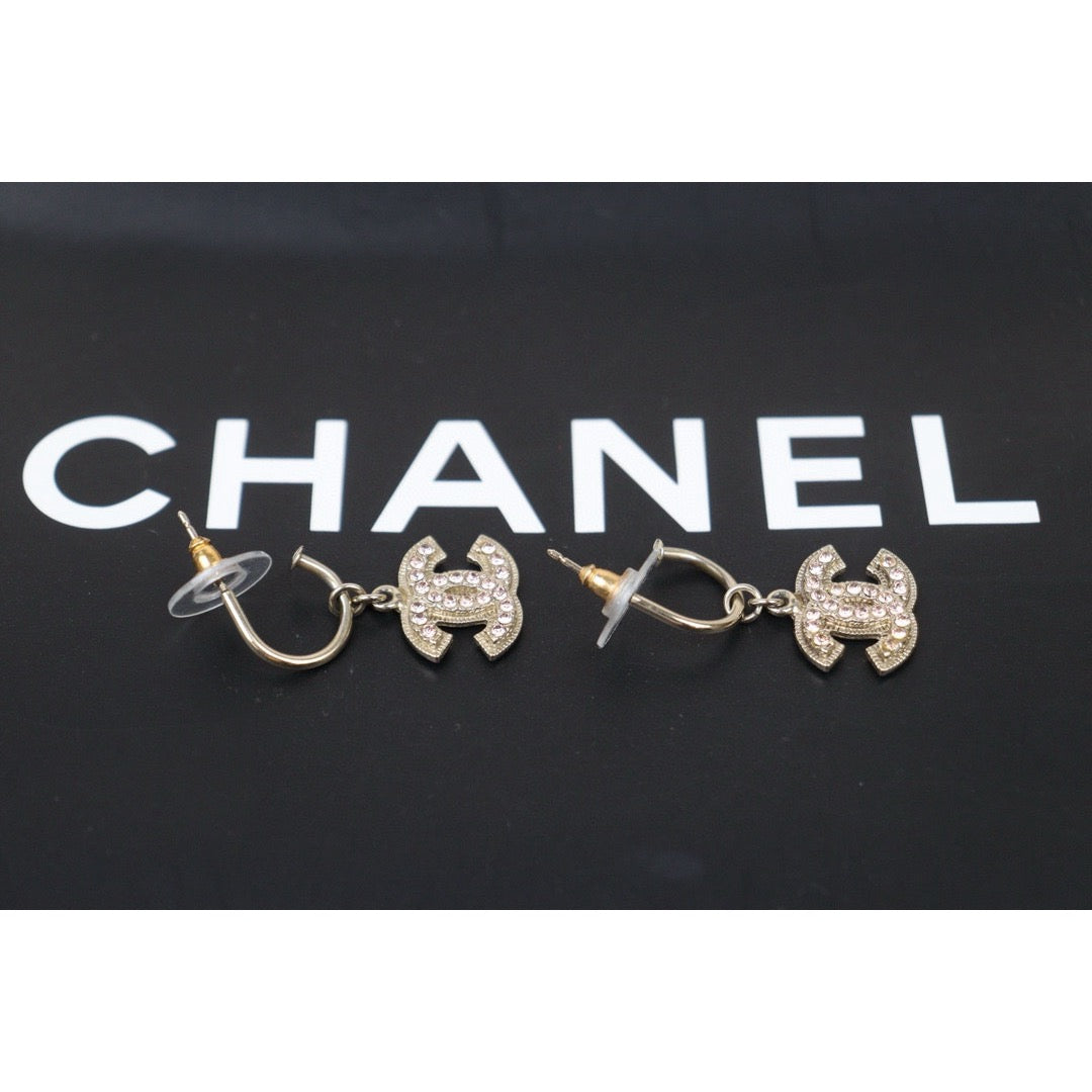 Very Good ( Rank A) ｜CHANEL COCO Mark Pink Diamond Earrings  ｜S24102412