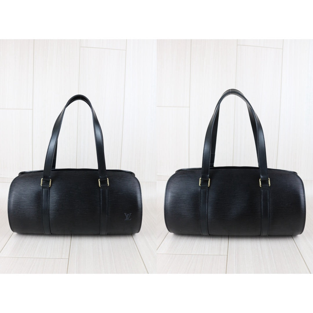 Include Entrupy Certificate of Authenticity｜Very Good ( Rank A)｜ Louis Vuitton Epi Soufflot Handbag Black｜S26042504