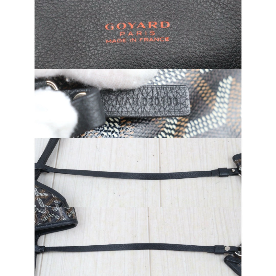 Good ( Rank AB) ｜ Goyard Anjou Mini Tote Bag Black｜S25102306