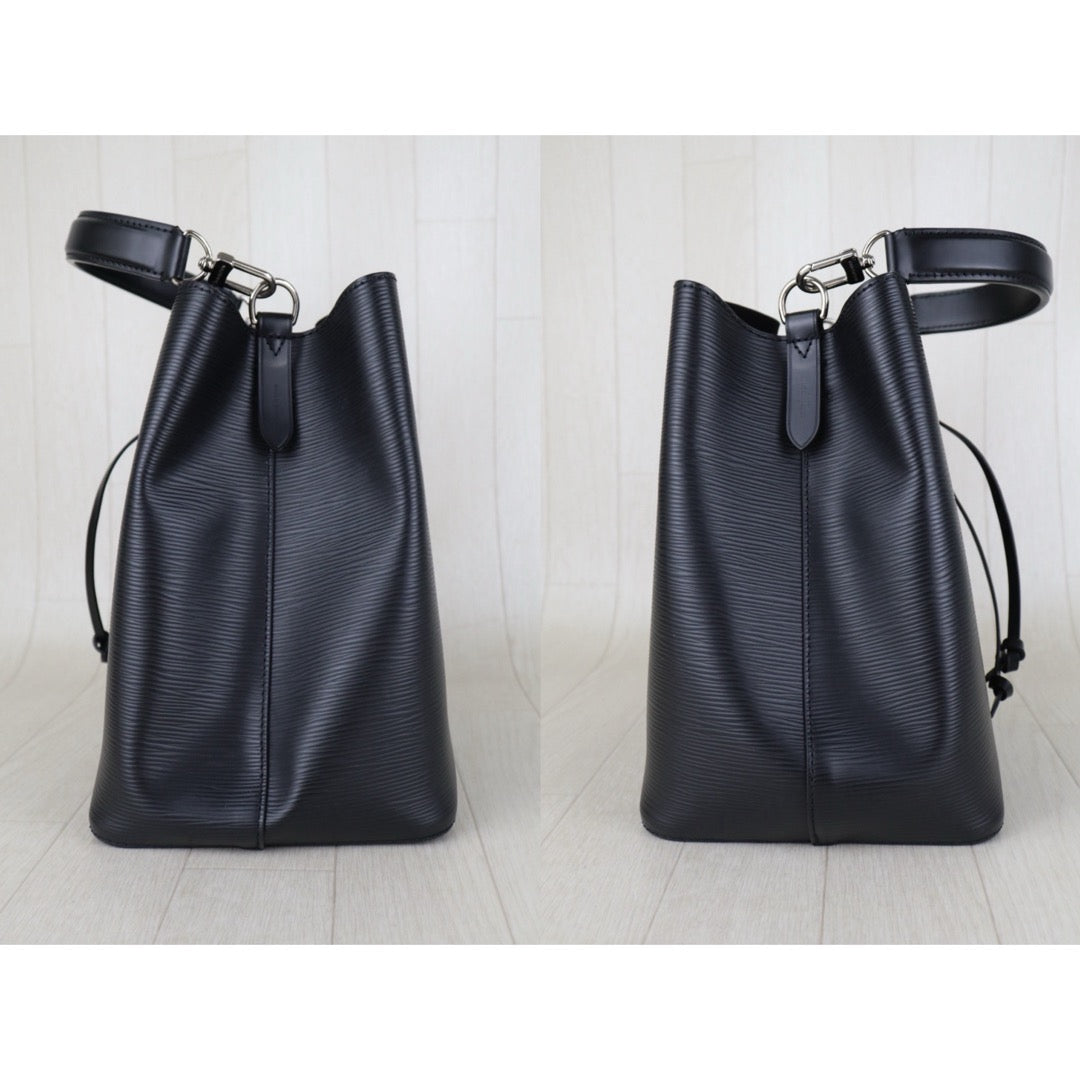 Include Entrupy Certificate of Authenticity｜Good ( Rank AB)｜Louis Vuitton Epi neo noe Drawstring Bucket ShoulderBag  Black  IC Chips Model｜S26083024