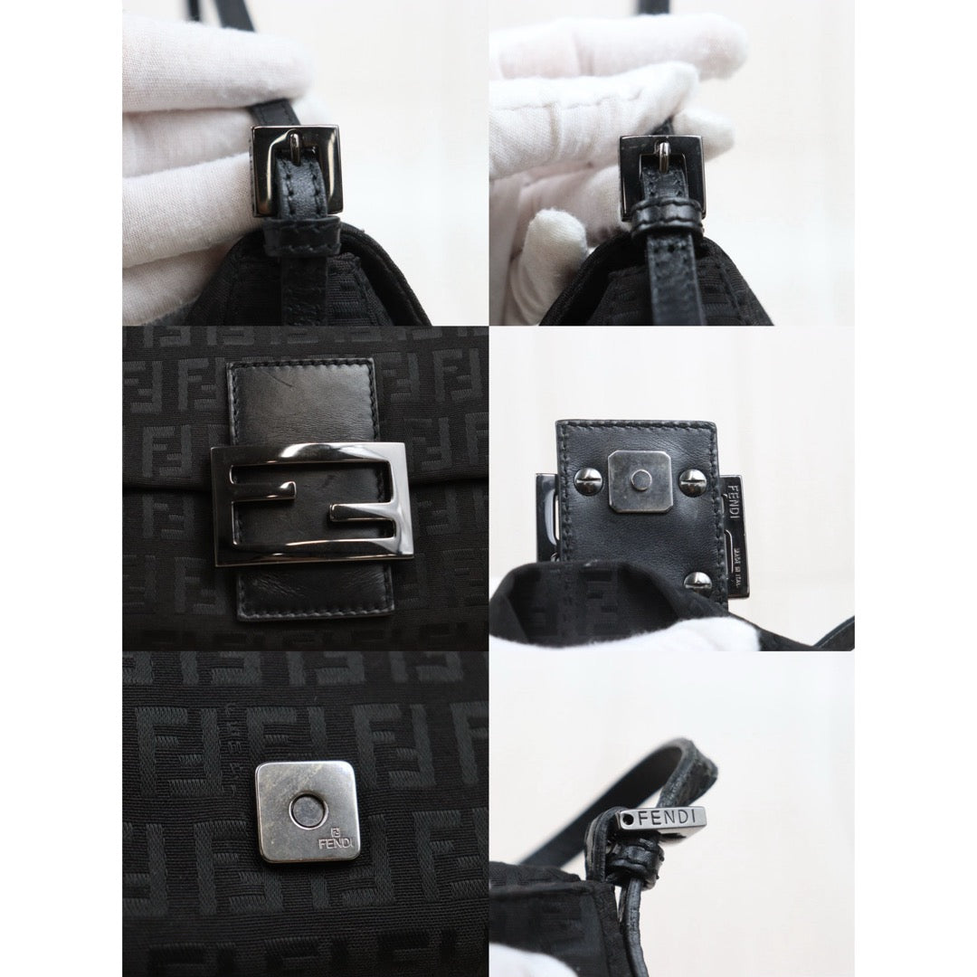 Good ( Rank AB)｜ FENDI Mamma Baguette Shoulder Bag Black ｜26012215