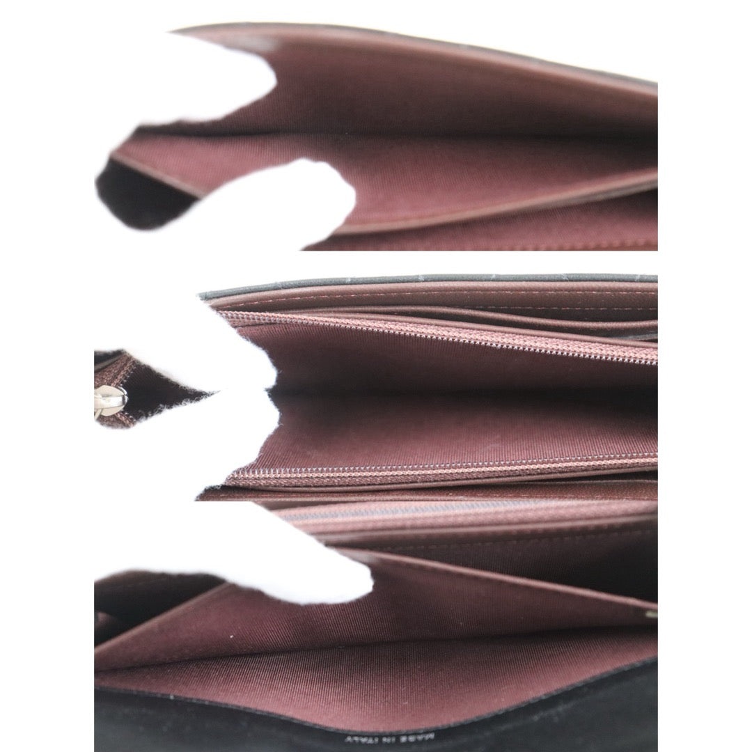 Include Entrupy Certificate of Authenticity｜Good ( Rank AB)｜CHANEL Lamb Skin Black Long Wallet Made In 2016-2017Year｜S26083005