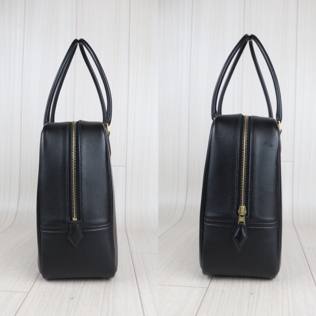 Rank A｜ HERMES Plume 32 HandBag Black ◽︎C Stamp｜V23080102