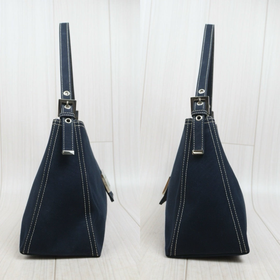 Include Entrupy Certificate of Authenticity｜Good ( Rank AB)｜  FENDI Denim  Shoulder Bag  ｜26082105