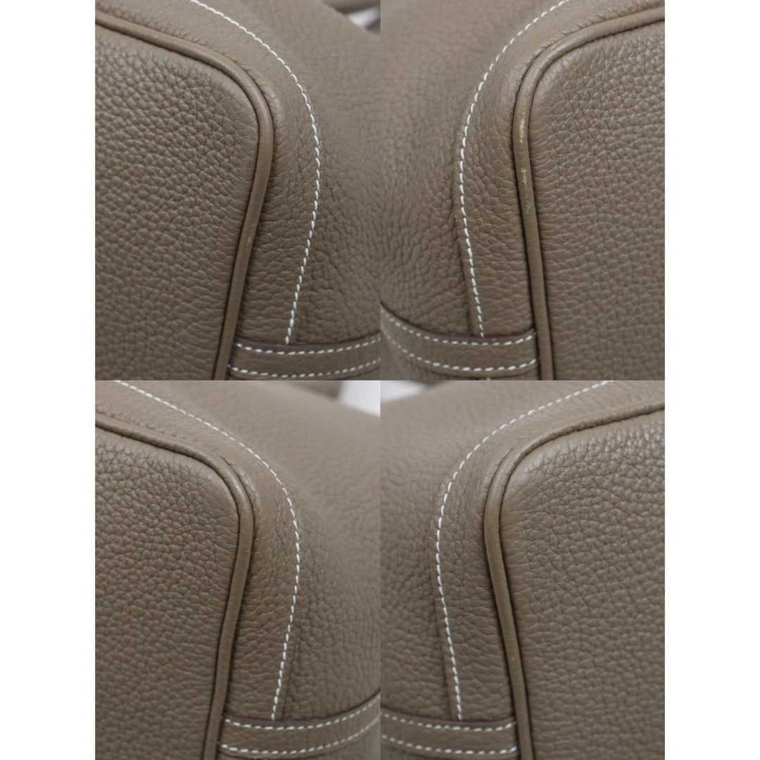 Include Entrupy Certificate of Authenticity｜Good ( Rank AB)｜ HERMES Garden Party PM Negonda Leather Etope Handbag X Stamp Made in 2016Year ｜W26052203