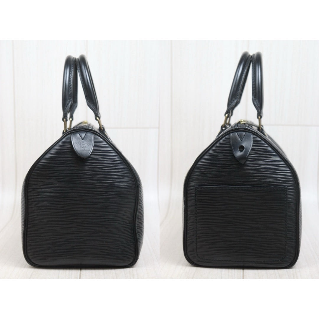 Include Entrupy Certificate of Authenticity｜Good ( Rank AB)｜Louis Vuitton Epi Speedy 25 Hand Bag Black｜26071303