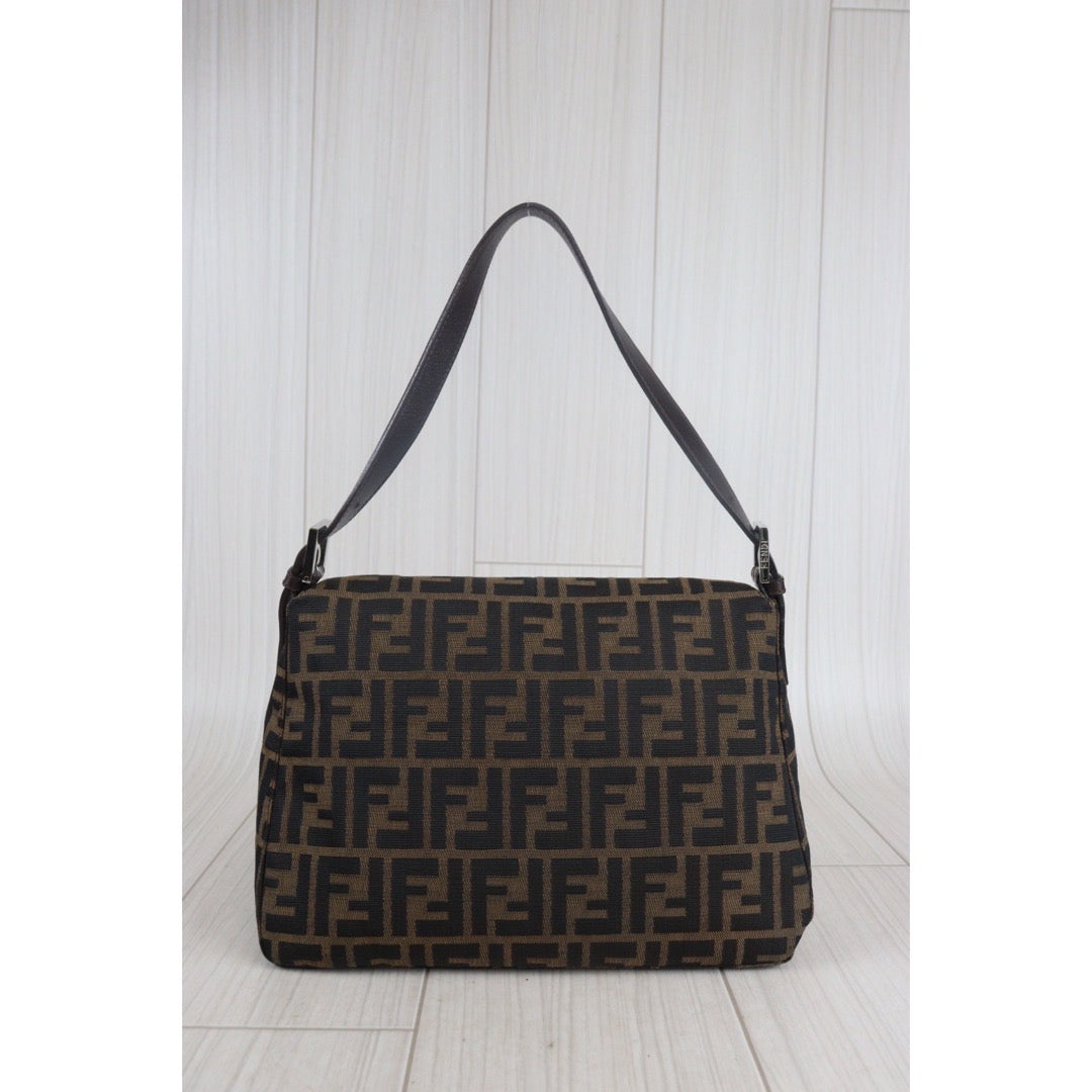 Rank A｜ FENDI Zucca Mamma Baguette Shoulder Bag ｜23090721