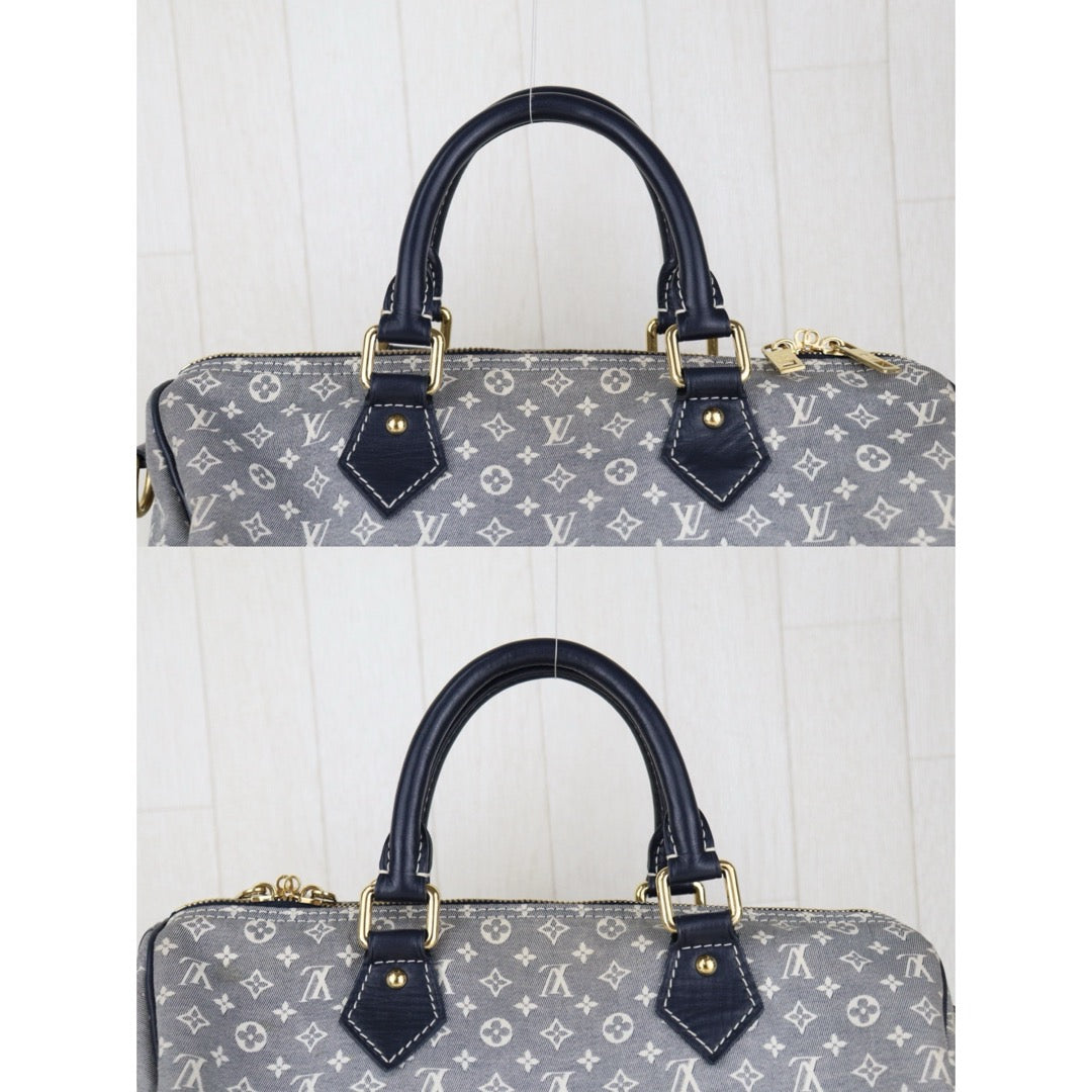 Good ( Rank AB)｜ LV Denim Monogram Speedy 30 Hand Bag Shoulder Bag｜S25052703