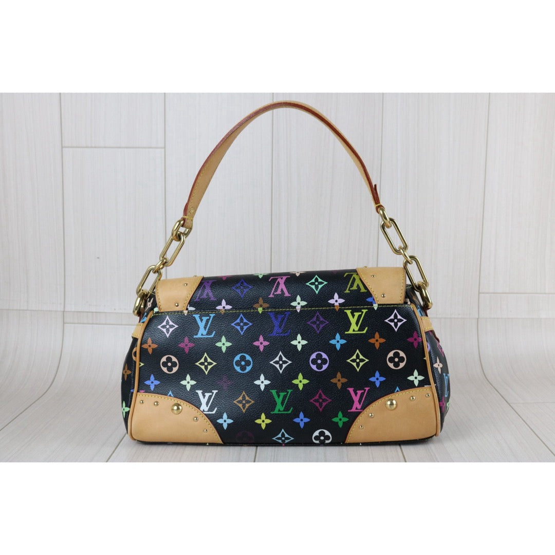 Include Entrupy Certificate of Authenticity｜Good ( Rank AB)｜Louis Vuitton Monogram Takashi Murakam Multicolor Beverly MM HandBag｜S26080115