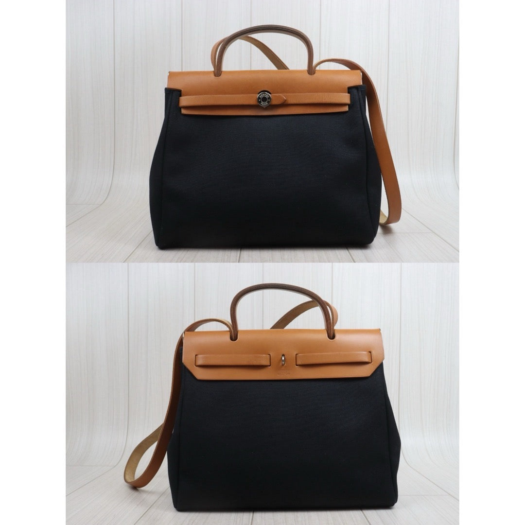 Include Entrupy Certificate of Authenticity｜Good ( Rank AB)｜ HERMES Herbag PM  Shoulder Bag□E Stamp Made in 2017 Year ｜26082001