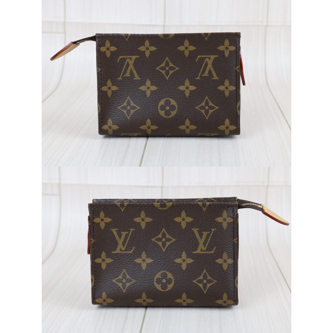 Include Entrupy Certificate of Authenticity｜Very Good ( Rank A) ｜Louis Vuitton Monogram Toiletry Pouch On Chain Bag IC Chips Model｜Z26102102