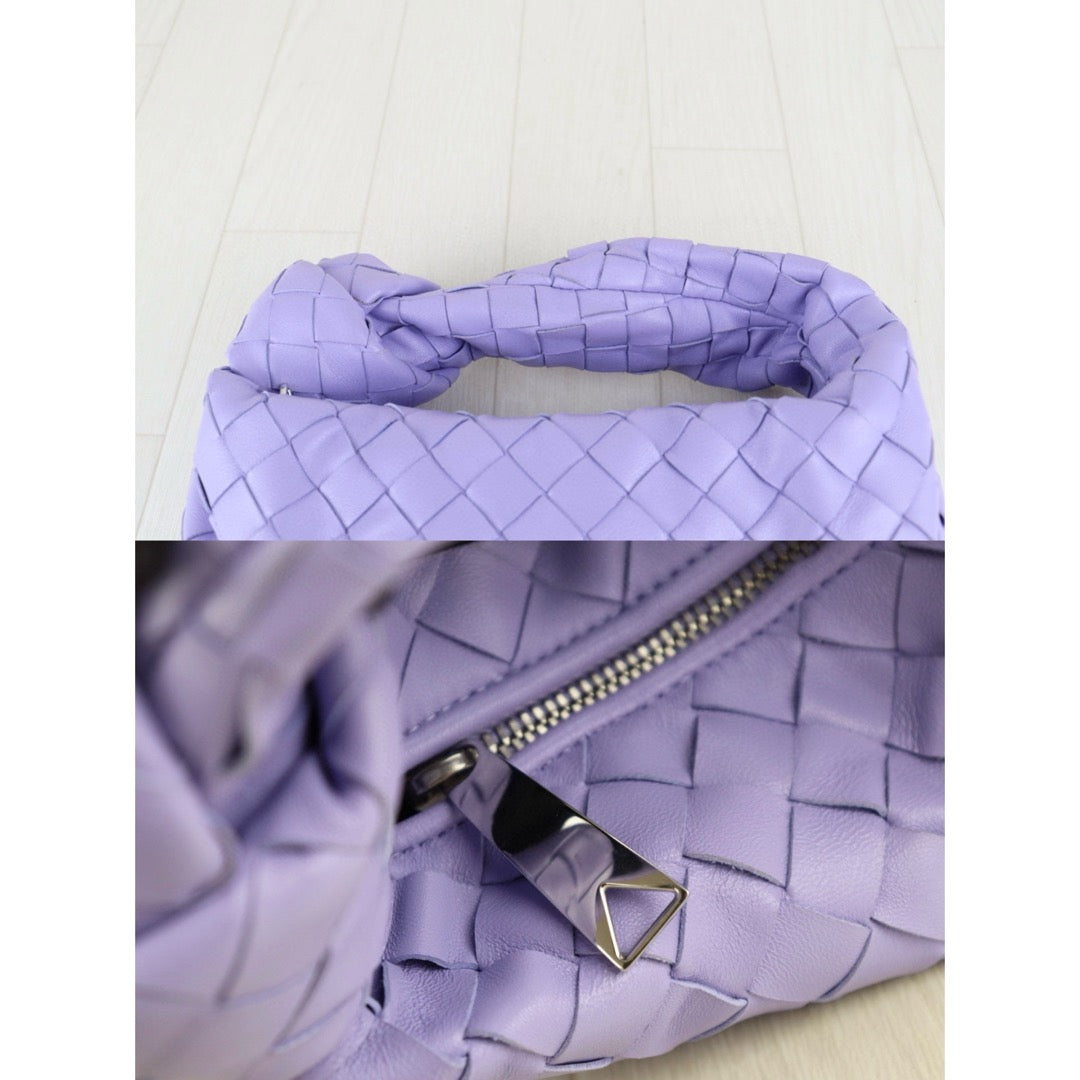 Very Good ( Rank A)｜ Bottega Veneta Lamb Skin Mini Jodie Hand Bag Purple｜H25042218