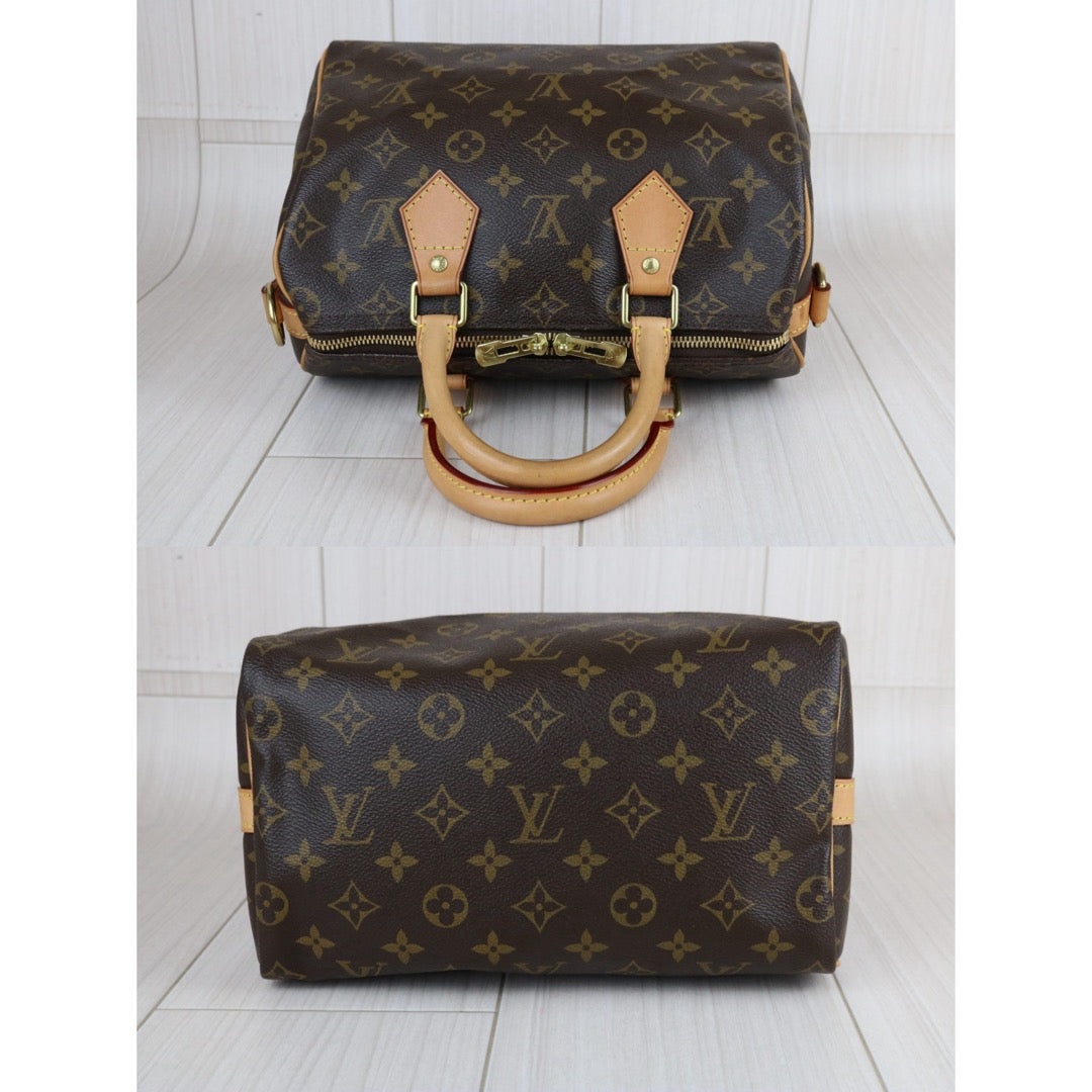 Include Entrupy Certificate of Authenticity｜Good ( Rank AB) ｜ Louis Vuitton Monogram Speedy 25 Hand Bag With Shoulder Strap｜S26070602