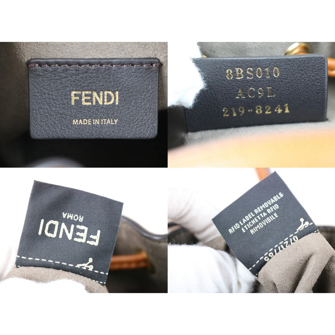 Include Entrupy Certificate of Authenticity｜Excellent（Rank SA）｜ FENDI Calf Leather Mini Handbag Shoulder Bag Caramel｜S26050604