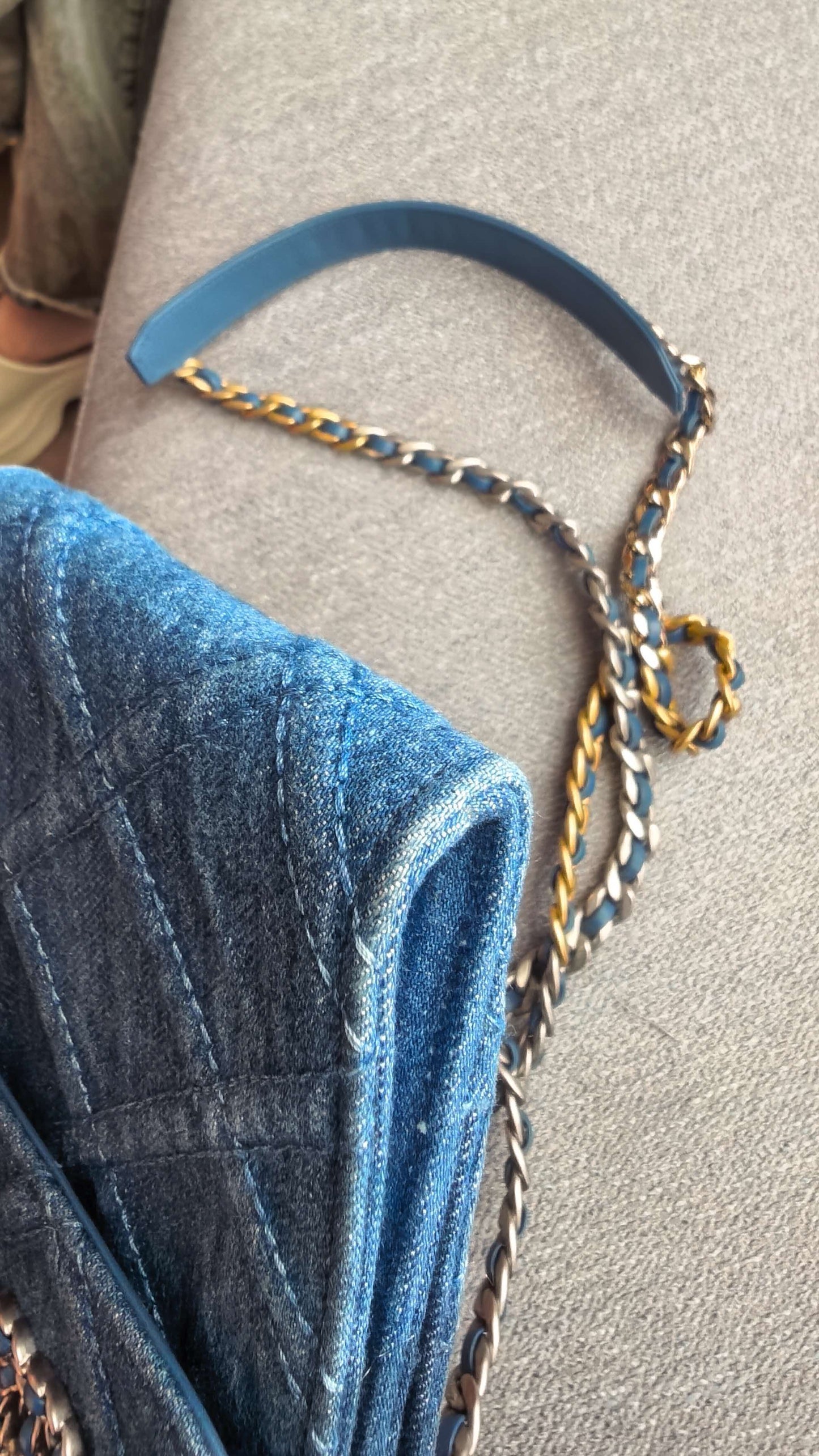 First installment 1/4｜ CHANEL Matrasse Chain Demin Blue 19Bag Shoulderbag