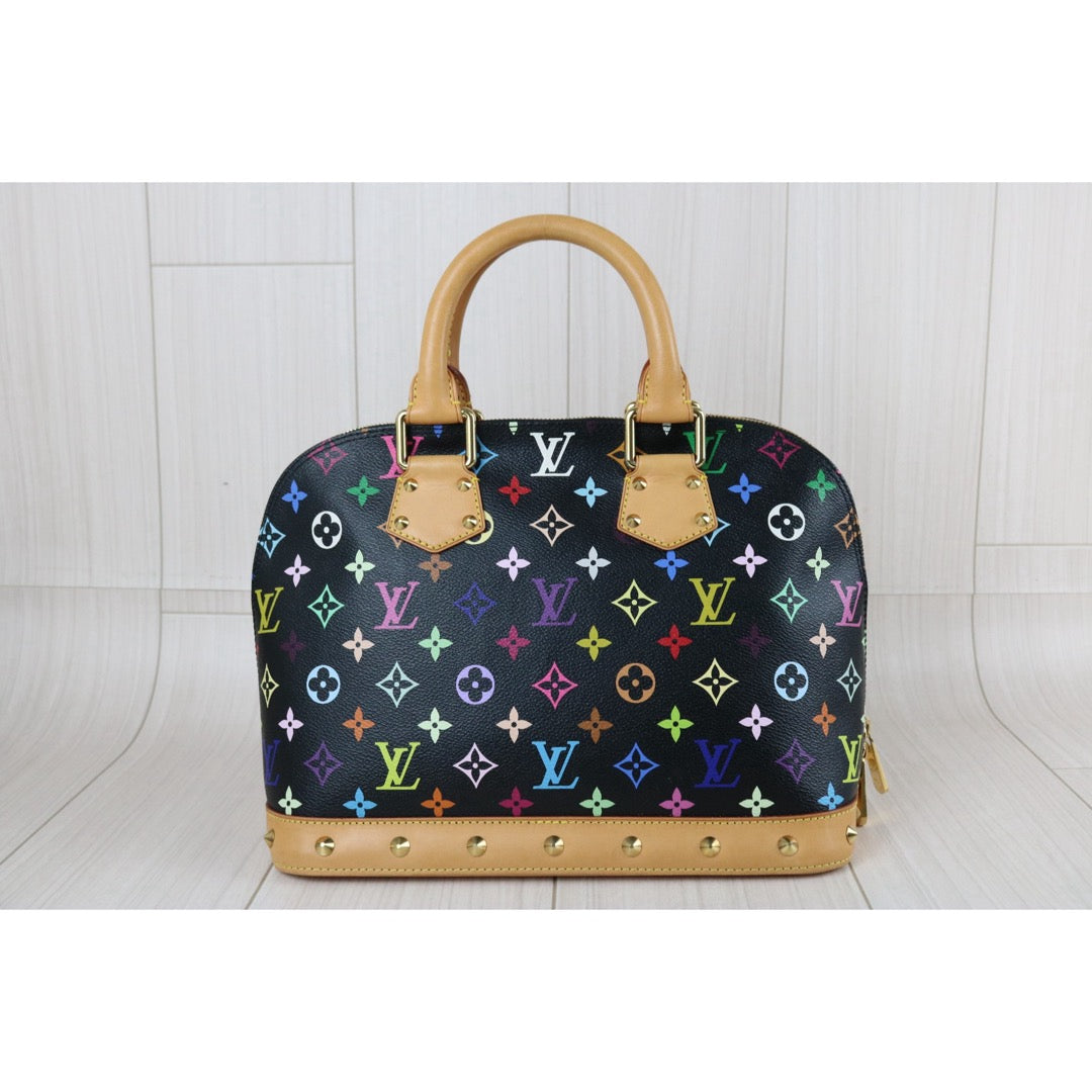 Include Entrupy Certificate of Authenticity｜Very Good ( Rank A)｜Louis Vuitton Monogram Takashi Murakam Multicolor Alma HandBag｜S26073118