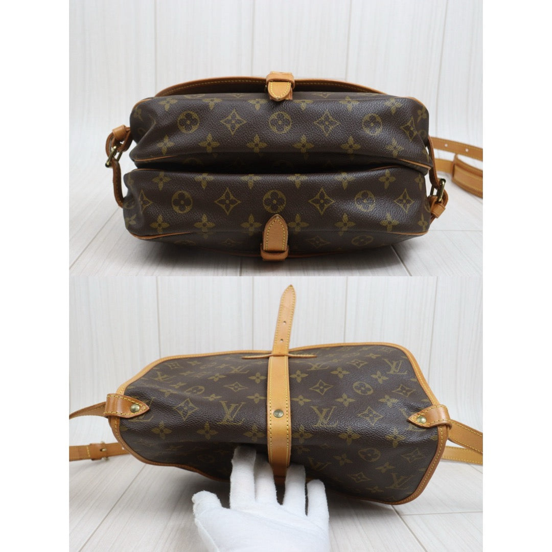 Include Entrupy Certificate of Authenticity｜Good ( Rank AB) ｜ Louis Vuitton Monogram Saumur 30 Shoulder Bag｜26093003