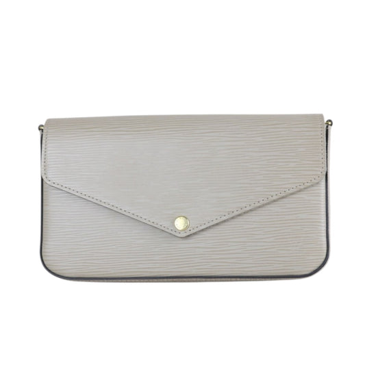 Include Entrupy Certificate of Authenticity｜Very Good ( Rank A)｜ Louis Vuitton Epi  Pochette Felicie Shoulder Bag Grey ｜X26051708