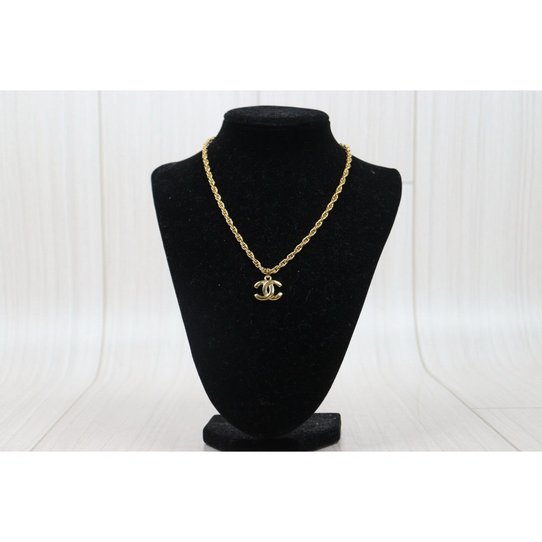 Very Good ( Rank A)｜CHANEL COCO Mark 24K Gold Plated Necklace｜V25061907